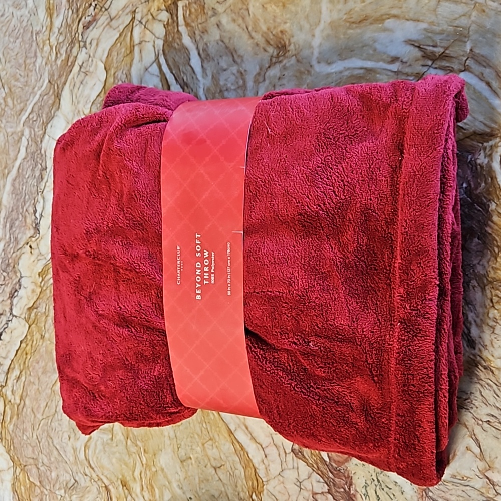 CHARTER CLUB Beyond Soft Throw Bkanket NEW